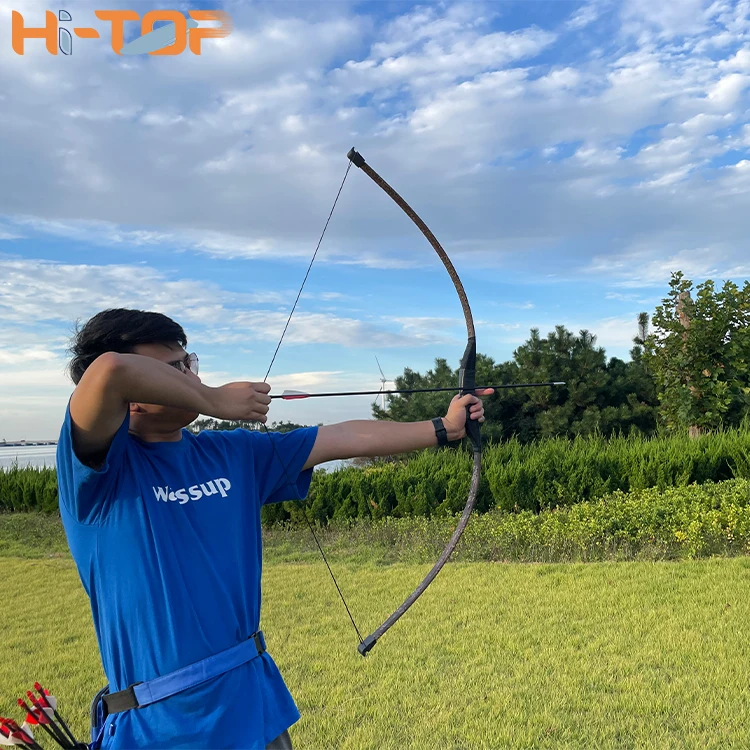 Hi Top Archery Analysis Arrow Shooting Recurve Bow Wood Traditional Archery Hungarian Laminated Horse Bow For Hunting Shooting