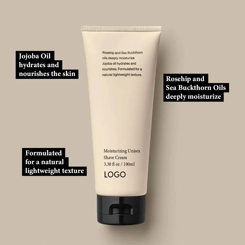Oem Odm Sea Buckthorn Oils Hydrating Legs Underarms Irritation-Free Smooth Shaving Cream For Fights Nicks Cuts And Razor Burn