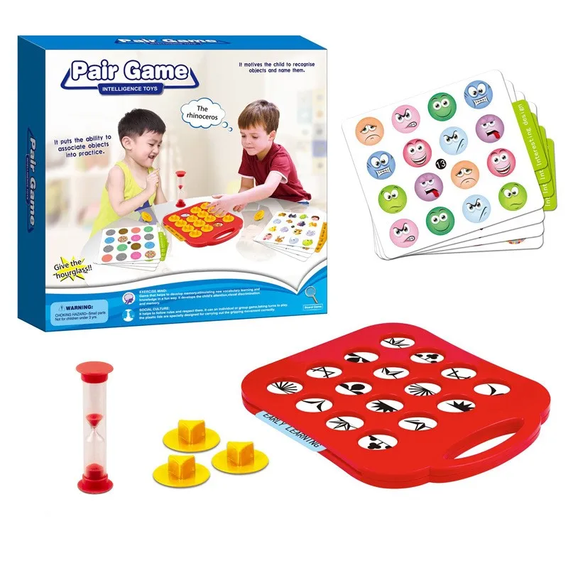 Factory Direct Memory Training Liankan Children Focus Memory Game Pair Touch Parent-child Interactive Table Toys
