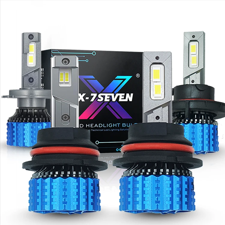 X-7SEVEN супер яркий H4 140 Вт 25000LM H11 H7 9006 H1 H13 9004 9012 светодиодный свет для автомобильных фар