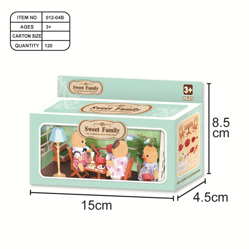 1/12 doll house mini furniture miniature model kitchen toy kids pretend play house toys