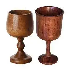 Hot Selling  Wooden Wine Goblet Drinking Cup Water Cup Handmade Wooden Wine Glass Glasses Wine Goblet tumbler  cups