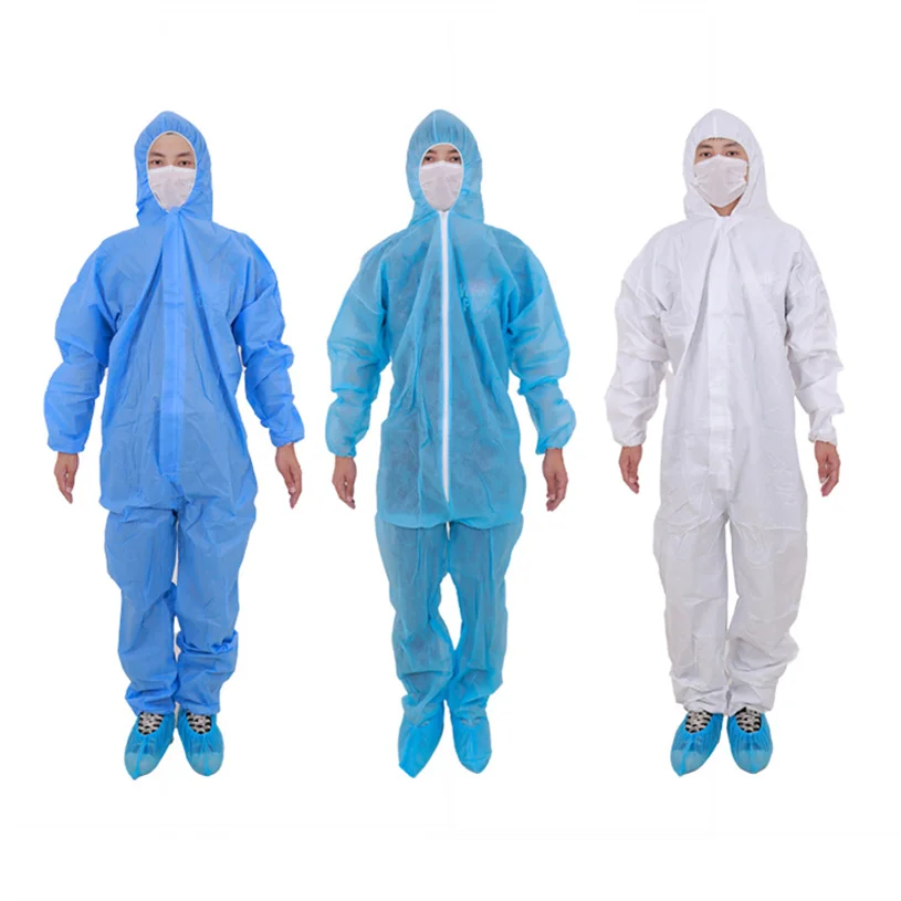 Factory price wholesale yellow disposable microporus nonwoven coverall protective clothing
