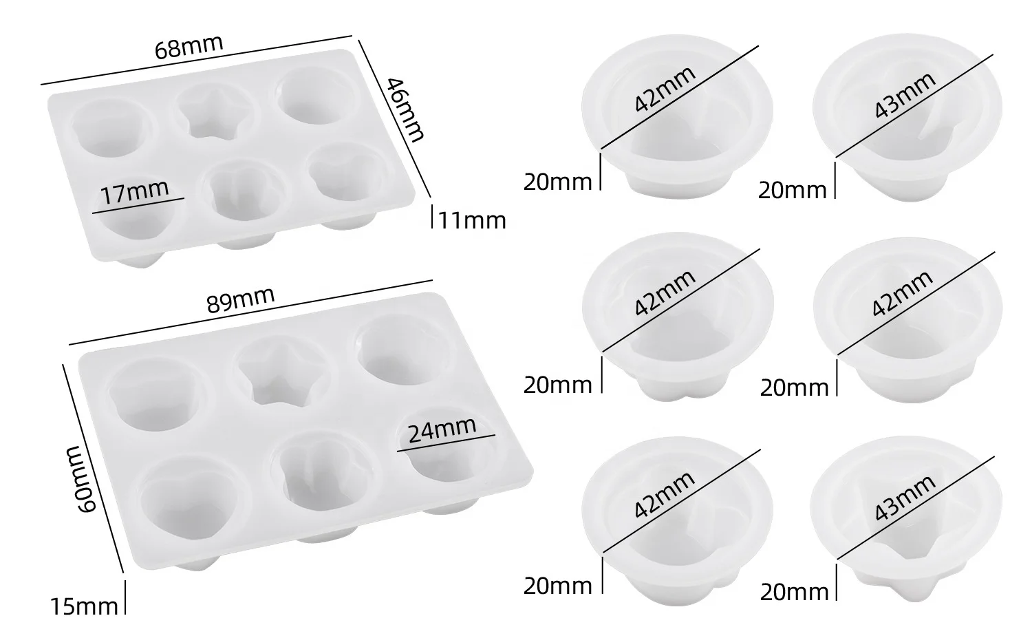 Силиконовая форма для ключей