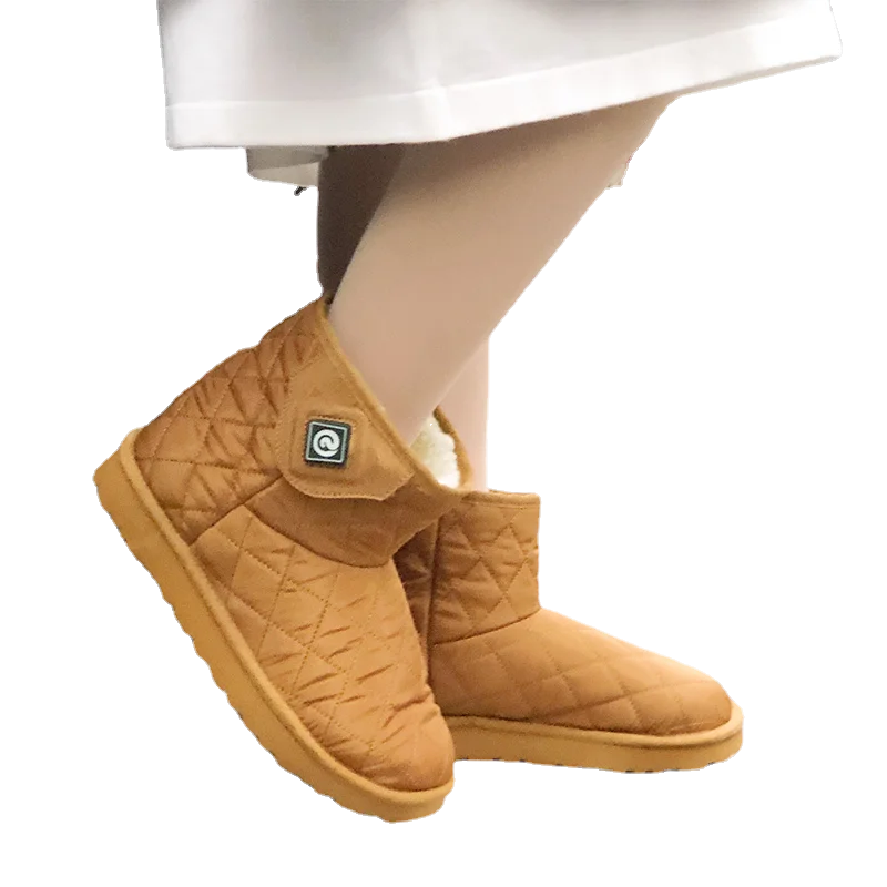 Теплые ботинки для мужчин и женщин зимняя обувь с подогревом одноуровневые перезаряжаемой