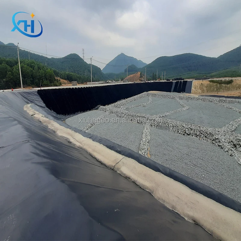 1 мм 2 3 геомембраны HDPE лайнер заводская цена рыбоводная ферма Креветочный пруд свалка искусственное озеро геомембранный