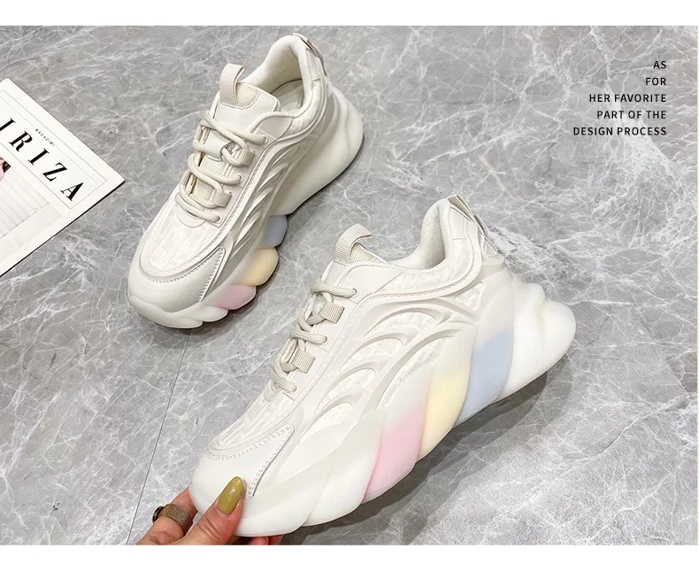  В наличии; Прямая поставка; Новые модные женские дышащие кроссовки с мягкой легкой подошвой; Повседневная обувь