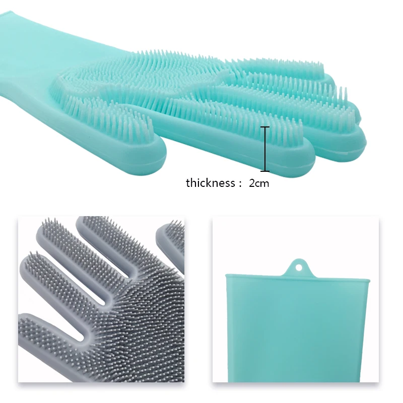 High quality ECO friendly No BPA waterproof household gloves utensil Cleaning silicone Dish Washing Gloves