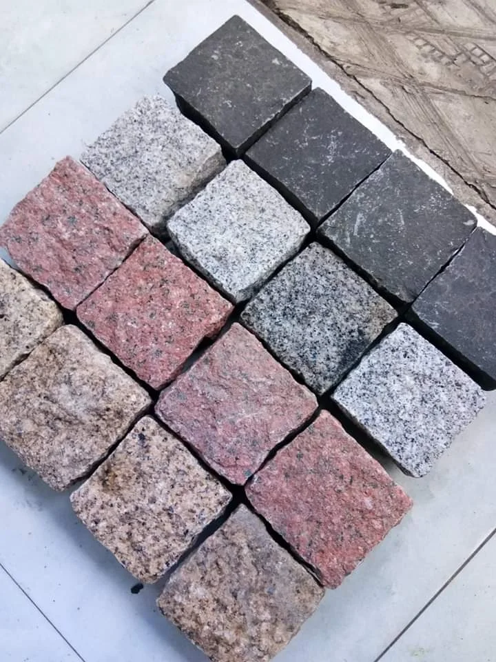 Many Colors Granite Cube Pavers Stone Flooring Pavement