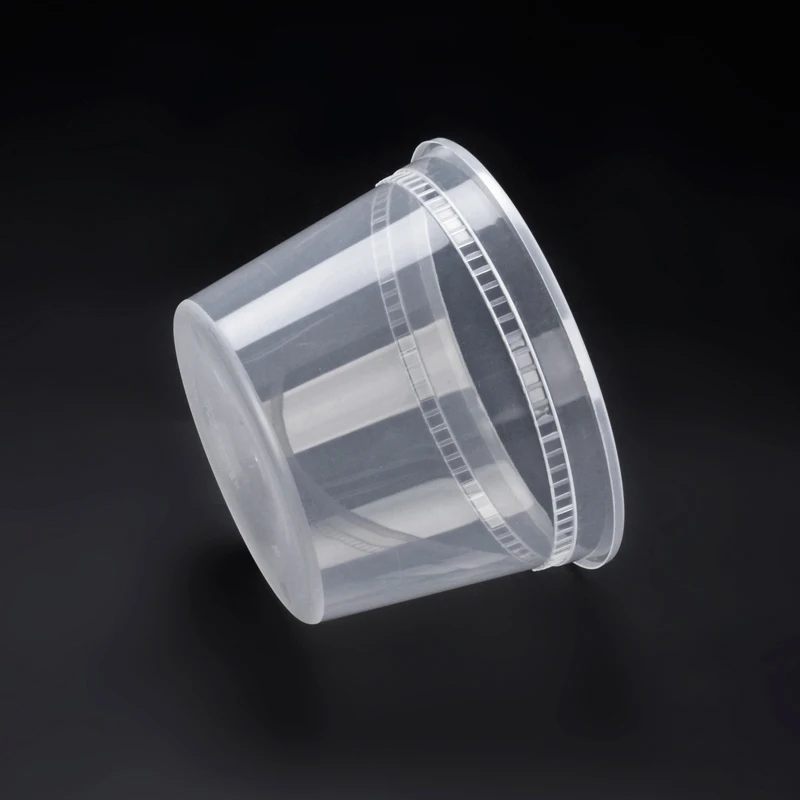 Прозрачный одноразовый пищевой контейнер 16 унций с печатью логотипа под заказ, пластиковая миска для супа с крышкой
