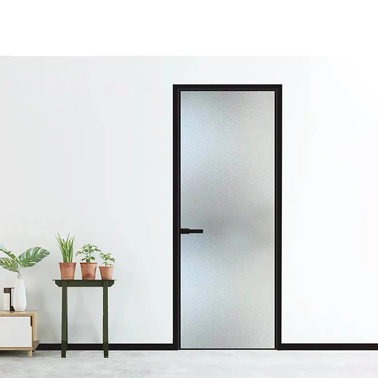 China Manufacturer  Aluminum Slim Sliding Doors Aluminum Door Standard White aluminum doors for home
