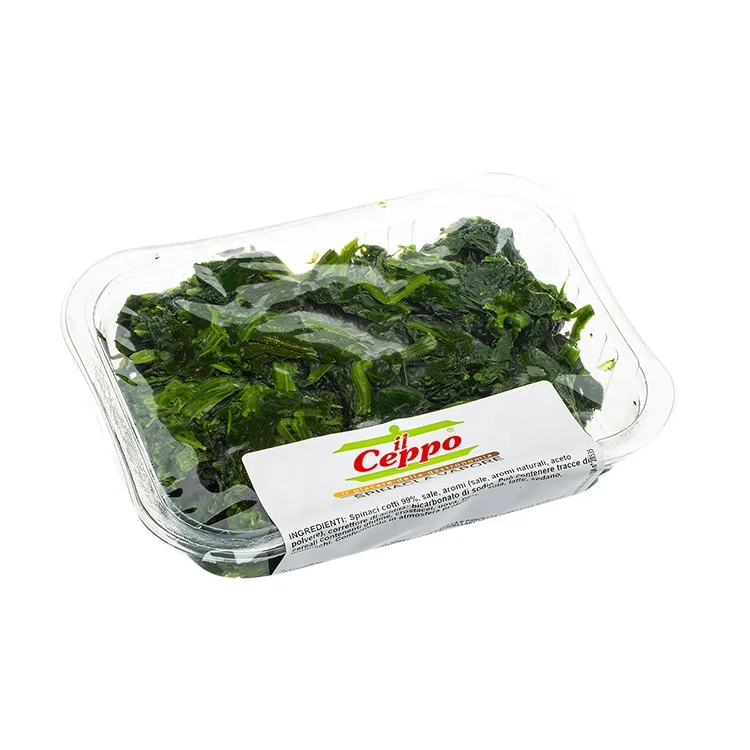
Best Quality Made in Italy IL CEPPO Fresh Steamed Spinash 250g for Supermarkets 