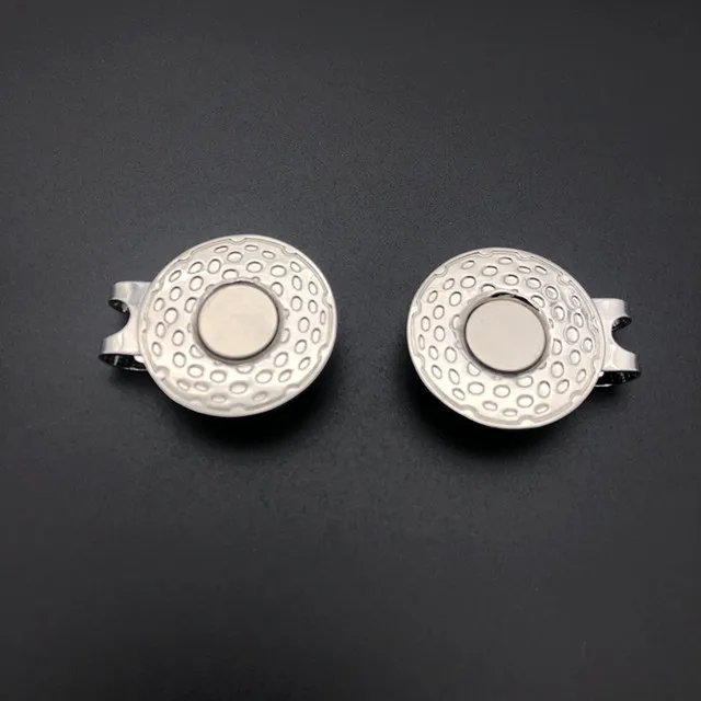 Ready to Ship Golf Accessaries Blank Big  Magnetic Metal Golf Ball Holder Clips