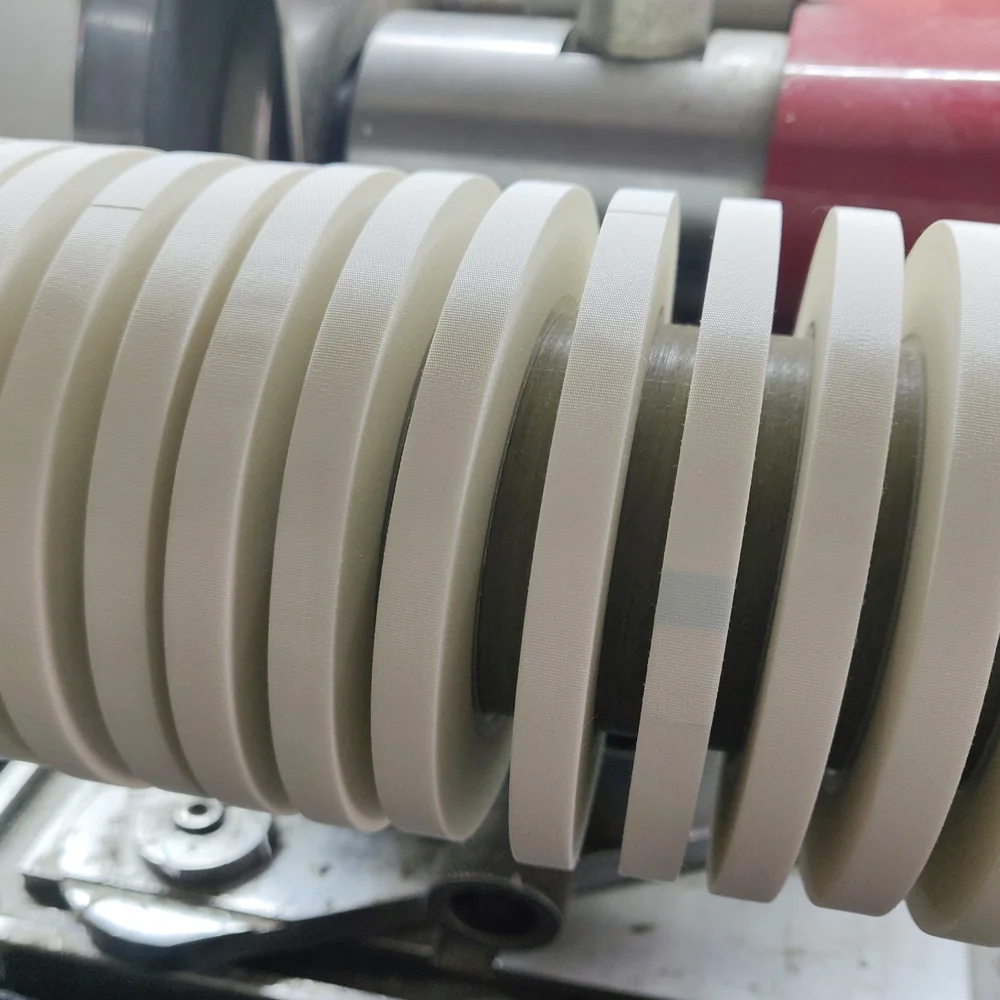 
White Woven Fiberglass Tape with Silicone Adhesive for Transformers, Solenoids, Thermal Spray Masking 
