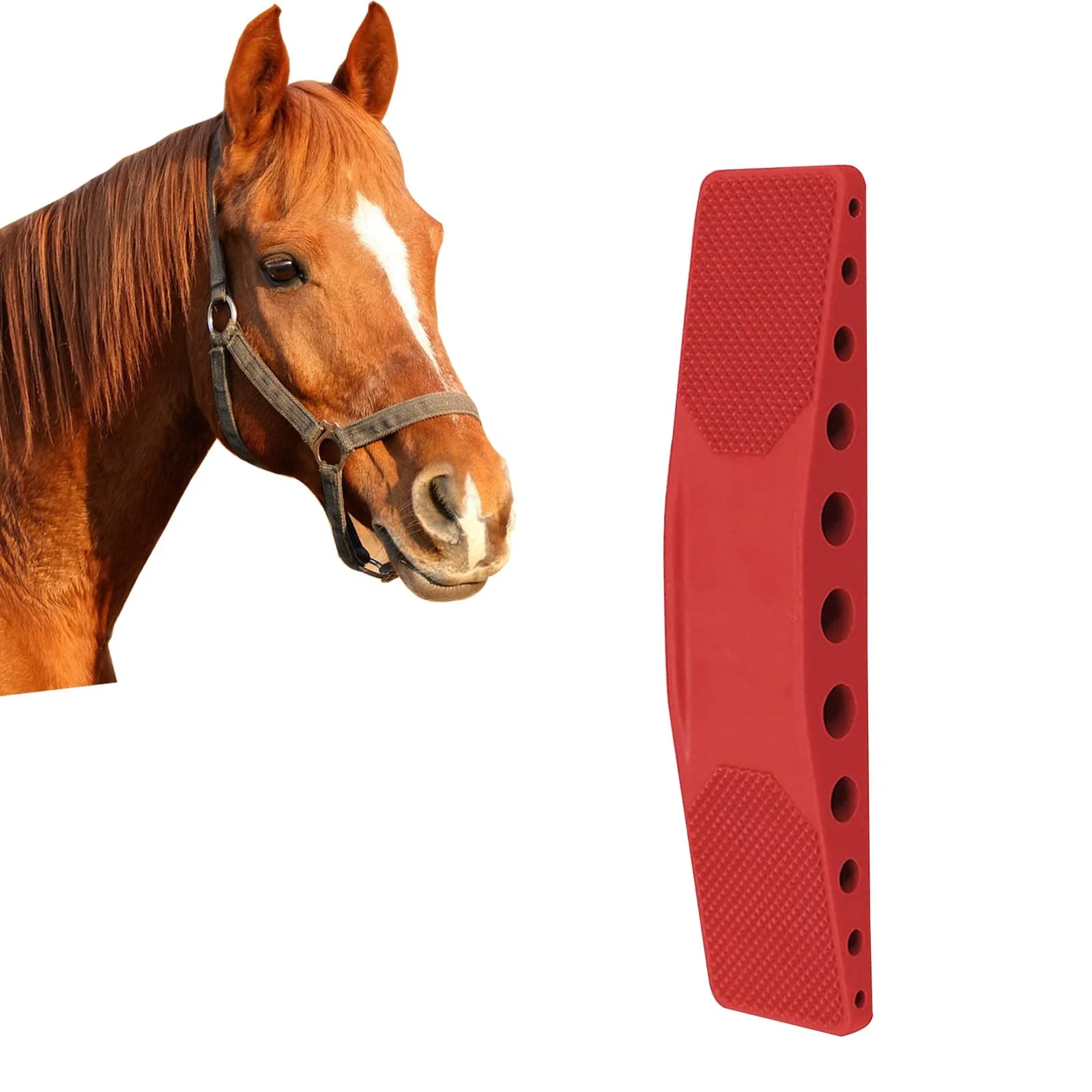 6in 1 Shedding Grooming Massage Brush Horse Haire Brush Pet Grooming Brush for Horses Dogs Comb Washing Massage Grooming & Shed