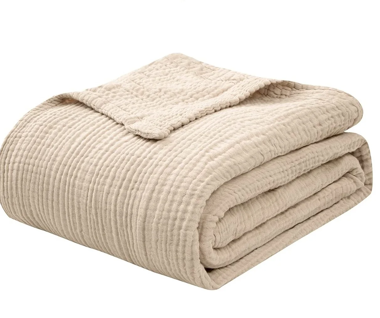 PLHAN Custom Large size Adult 100% Organic Cotton Muslin Comforter  King Size Queen Size Bedding Sheet  Blanket