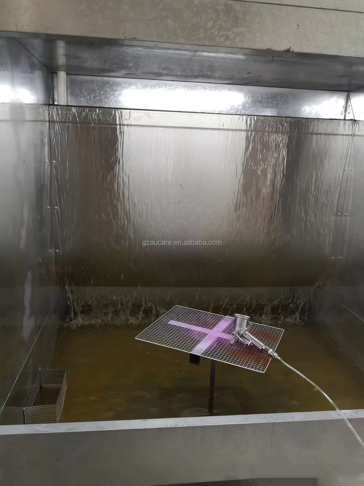 Подгонянный циклонный водяная завеса для стенда прозрачное палатка спрей камеры окрашивания распылением под покраску отработанных газов