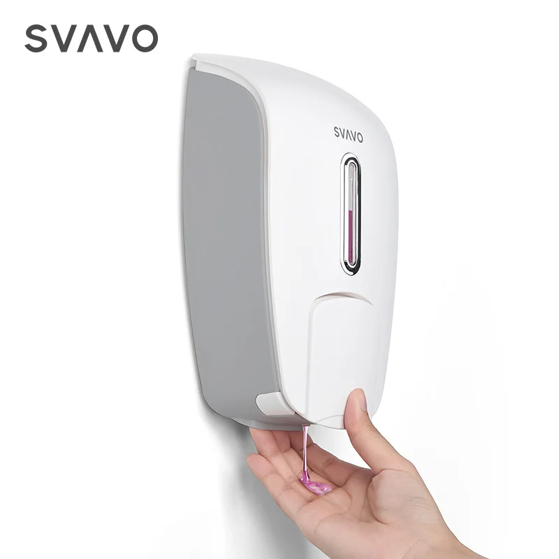 Wholesale New Wall Mounted Plastic Manual Liquid Gel Hand Sanitizer Soap Dispenser