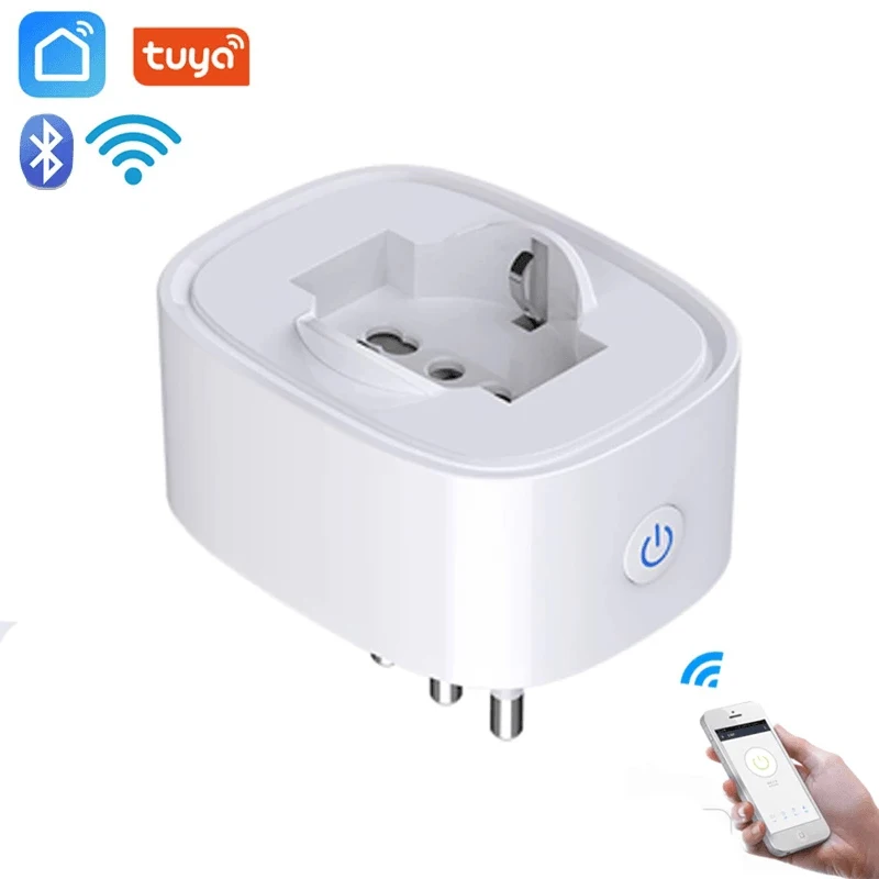 Tuya WIFi Smart Plug Italy Smart Socket SmartLife Power Timer Voice Control 16A Surge Protector Work With Alexa Google Home