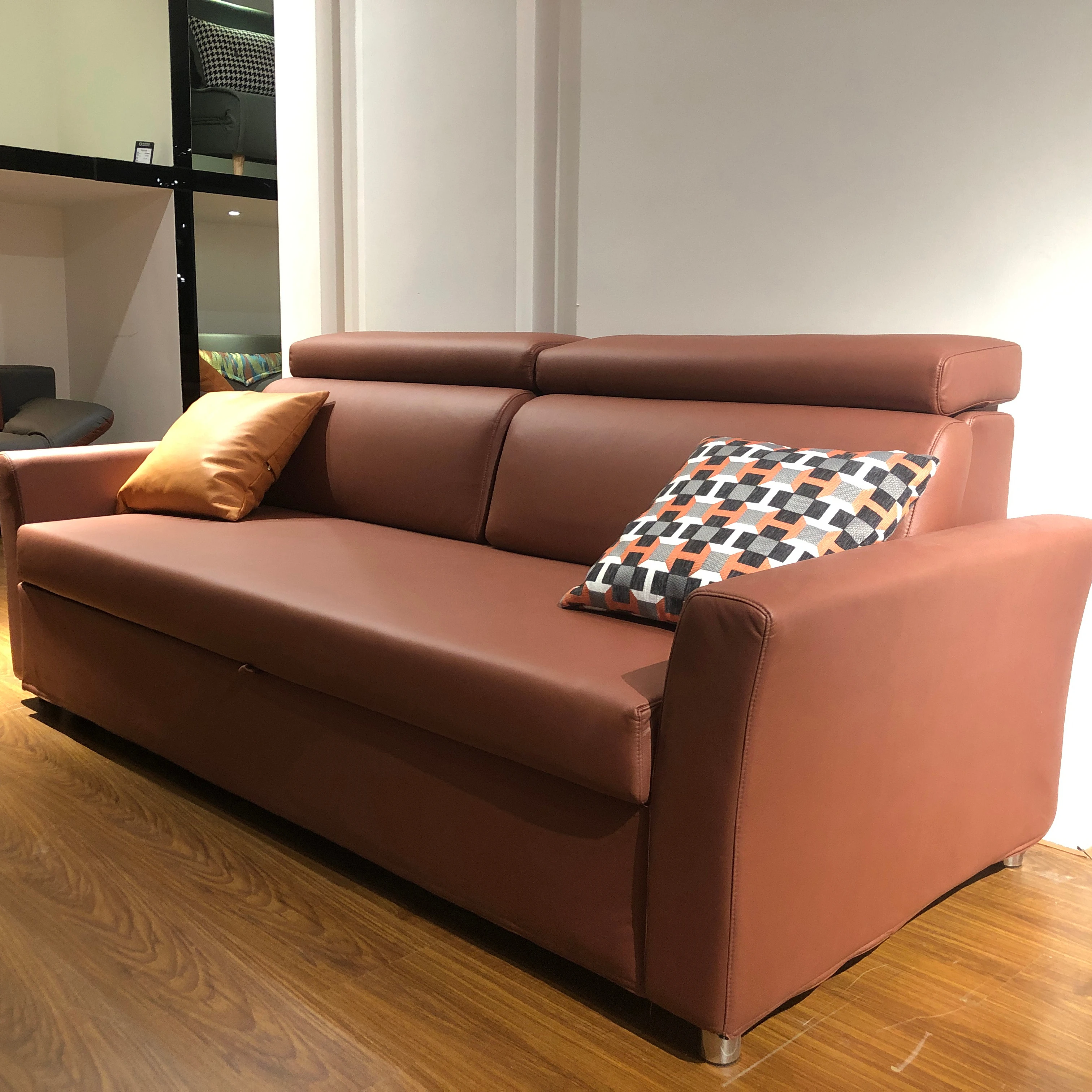 NEW Arrival Living Room Furniture Set Sofa with head support cushion Armrest Sofa Bed foldable Sofa cum Bed