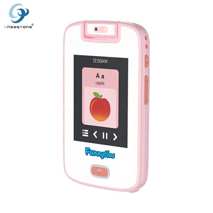 CTP13A Bestseller touch panel kids smart cell phone toy for kids girls boys with 12 games 86 learning card GUBI interactive pets