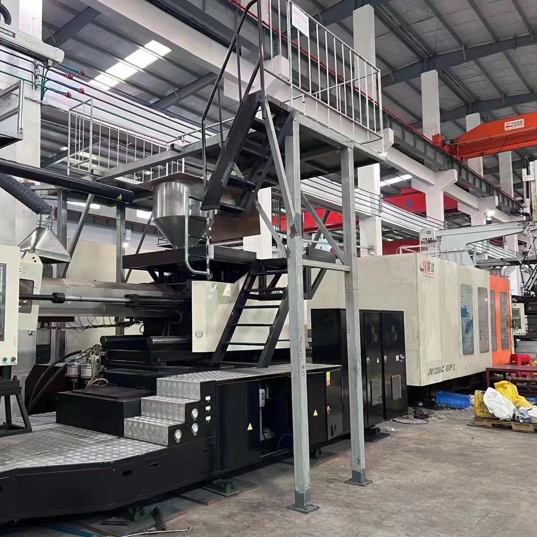 Used Original CHEN HSONG 1200Ton Servo Motor  Horizontal Large Tie Bar Distance Plastic Injection Moulding Machine