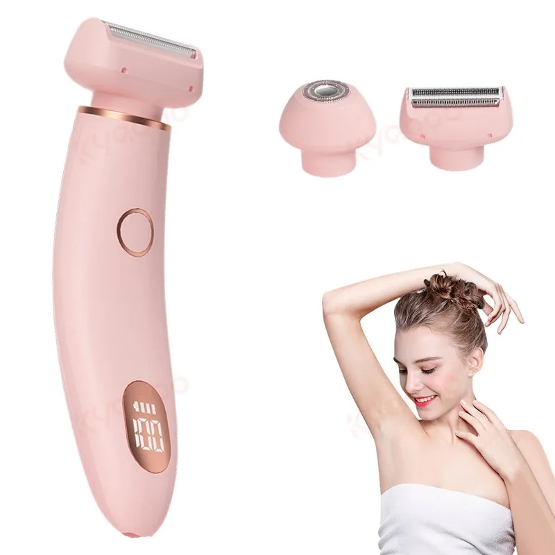 Hair Removal Device Waterproof Wet & Dry Cordless Razor Rechargeable Hair Removal Kit Beauty Lady Electric Shaver