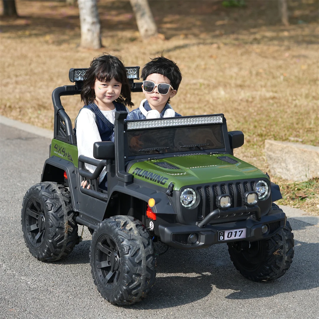 12v luxury 2 seater electric car big battery baby toy car kids off road ride on car for kids to drive