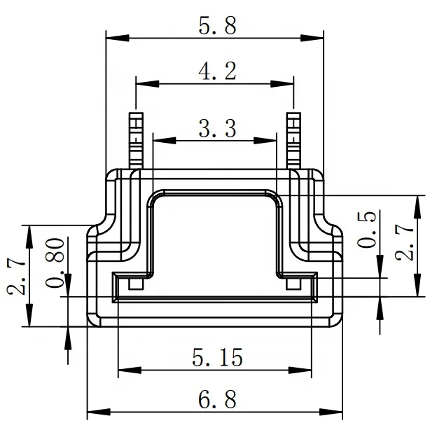 5mm 2 Pin LED strip Connector for White COB LED Strip Lighting