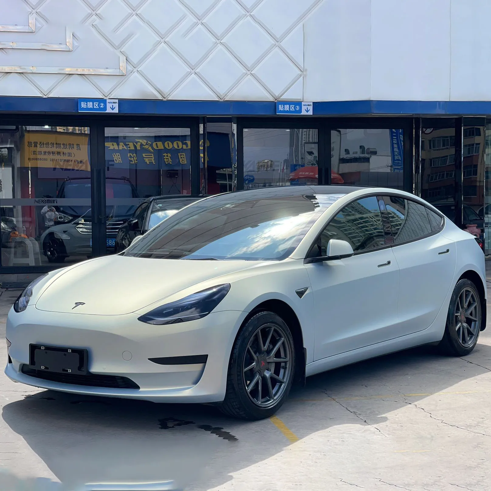 CARKOO PET Yuanfeng blue charm gold car wrap vinyl blue shift gold color car wrapping film