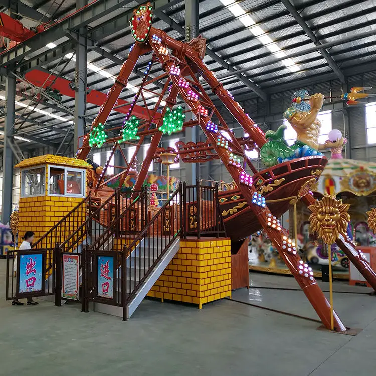 24 Seats Outdoor Pirate Ship Rides Amusement Park Rides Kids Attraction Pirate Boat Rides For Sale