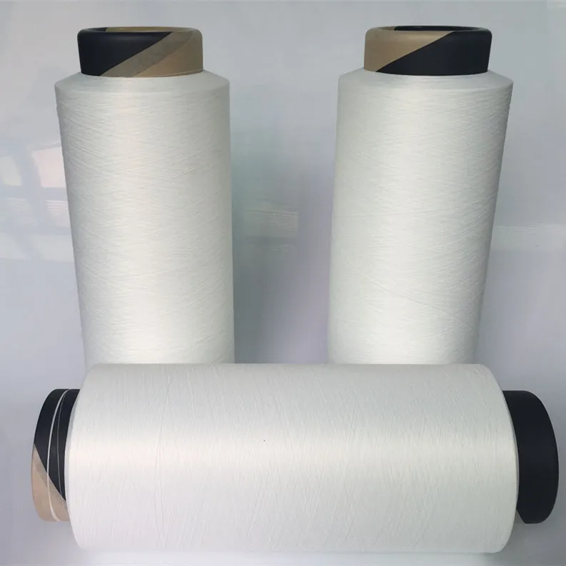 20/50 polyester covered yarn for knit socks spandex 20D covered by 50D polyester air cover yarn