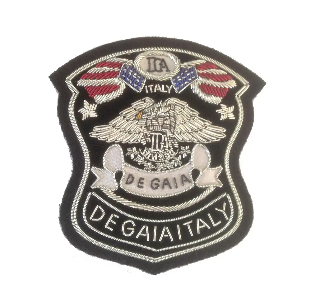 Indian silk badge wire hand embroidery brooch Indian silk embroidery badge hand embroidery pin processing