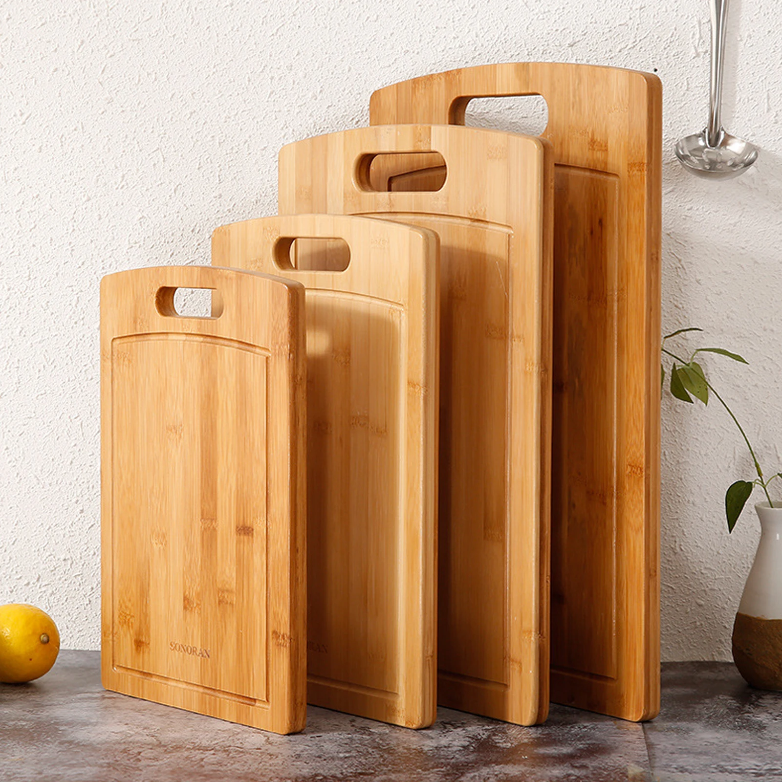 Kitchen Cutting Board For Meat And Chopping Vegetables Eco-Friendly Wood Bamboo Cutting Board