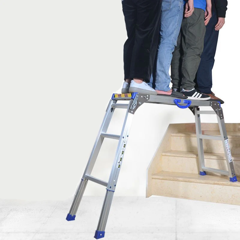 Aluminum Platform Drywall Step up Folding Work Bench Stool Ladder Step Ladder Stool