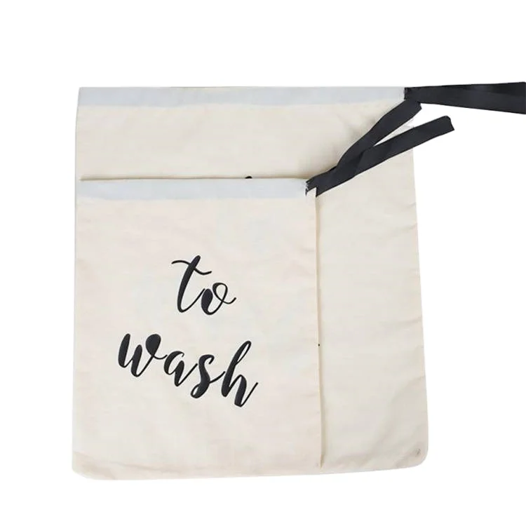 30*40cm  cotton canvas drawstring bag for shoe packing with one side one color printing