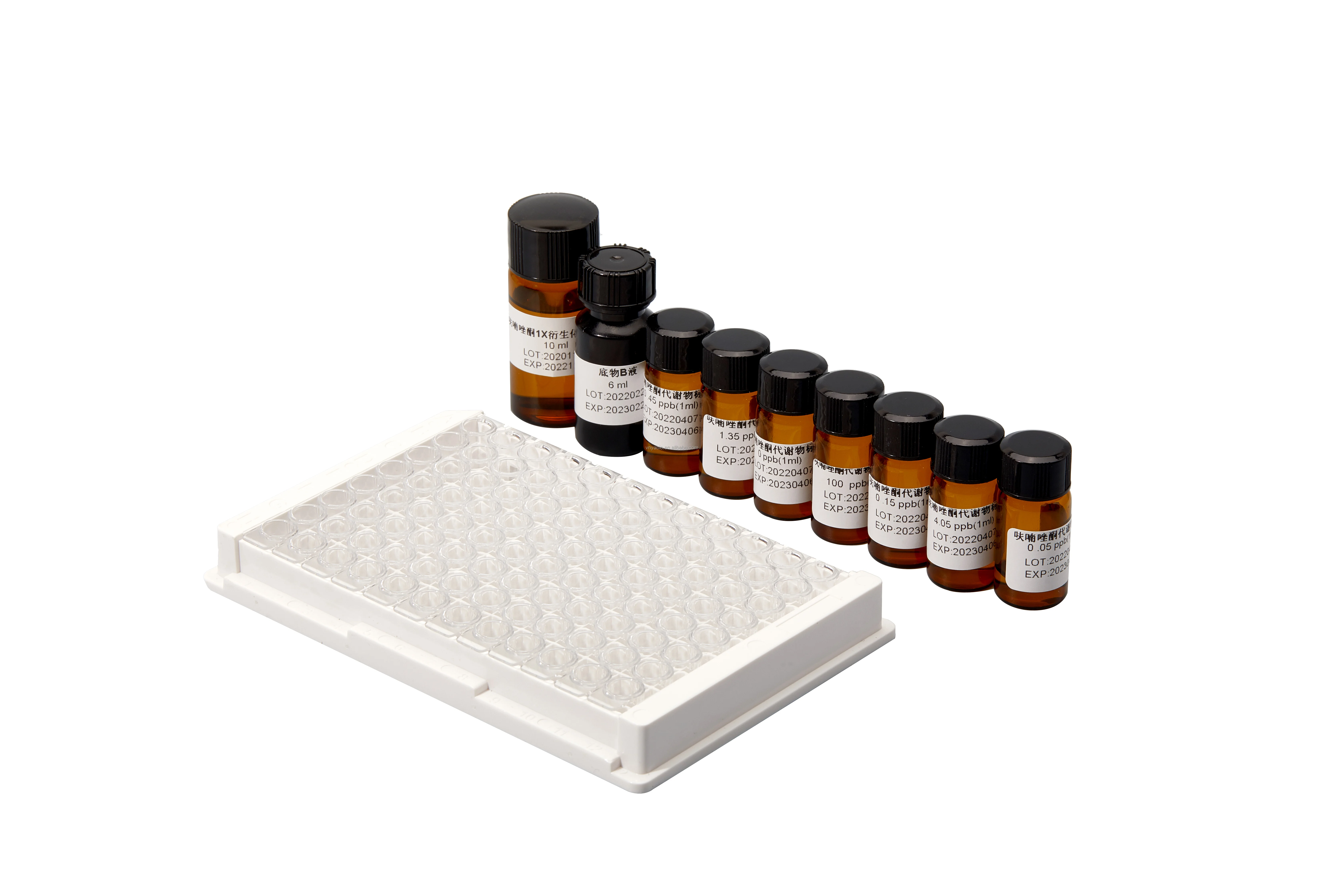 Продукт для тестирования продуктов питания и кормов салфетки молоко мед яйцо экспресс-тест иммунофермент VNYA Sulfoquinoxaline ELISA Kit