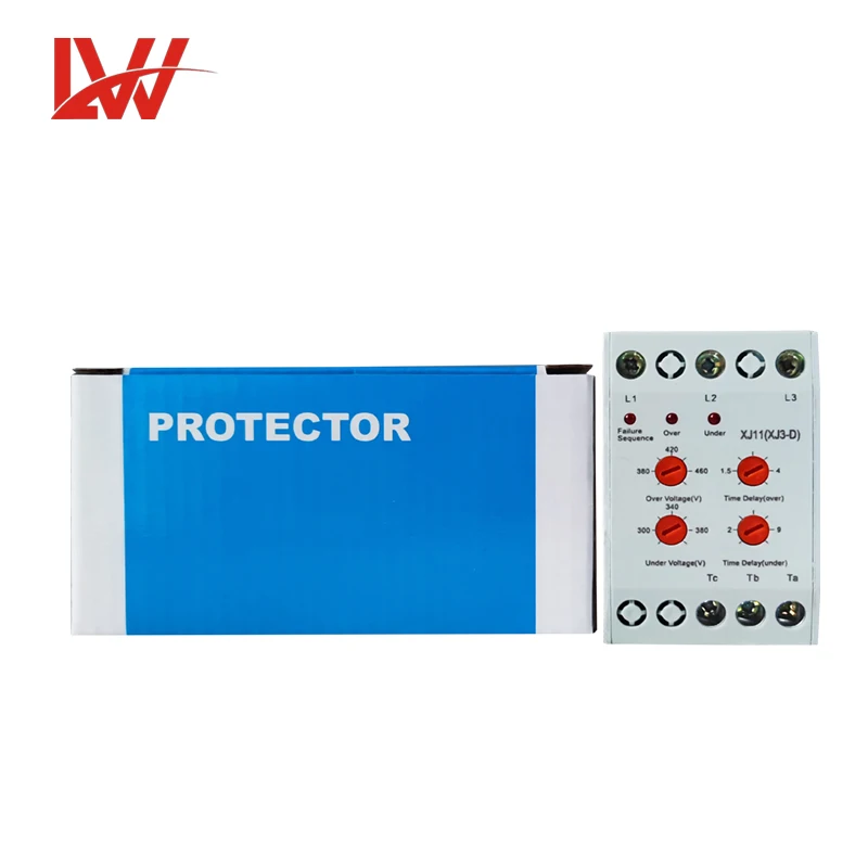 XJ11(XJ3-D) Three Phase failure Sequence Protection Relay over under voltage reversal relay