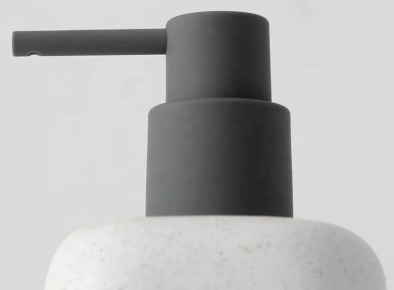 
China factory 6-Piece family hotel modern ceramic bathroom accessories kitchen liquid soap bottle rack wholesale 