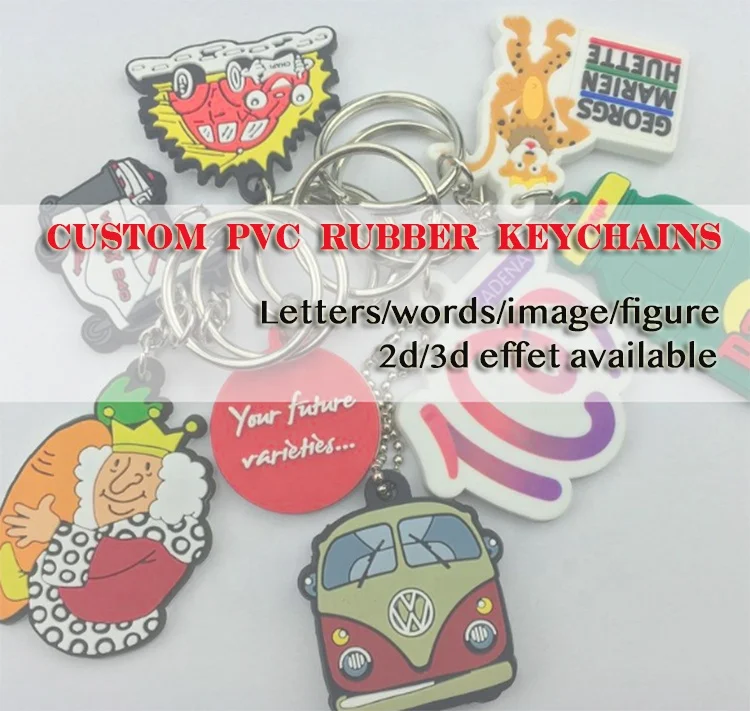 Creative gorilla anime 2d pvc keychain custom 2d 3d animal figure keychain for zoo pet farm amusement park souvenir gifts