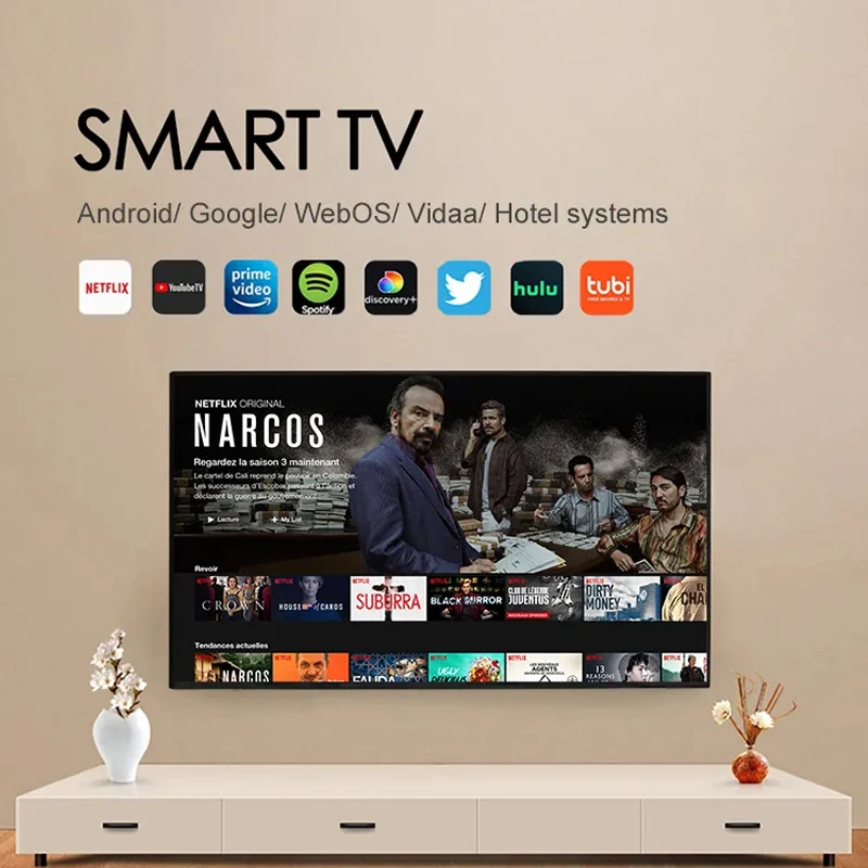 Телевизор 4k smart tv 32 43 50 55 65 дюймов безрамочный android led tv