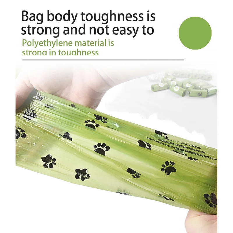 Chengbei Custom Printed Biodegradable Dog and Cat Poop Bags Box Doggy Pet Garbage Waste Poo Bags EPI Material White Stocked