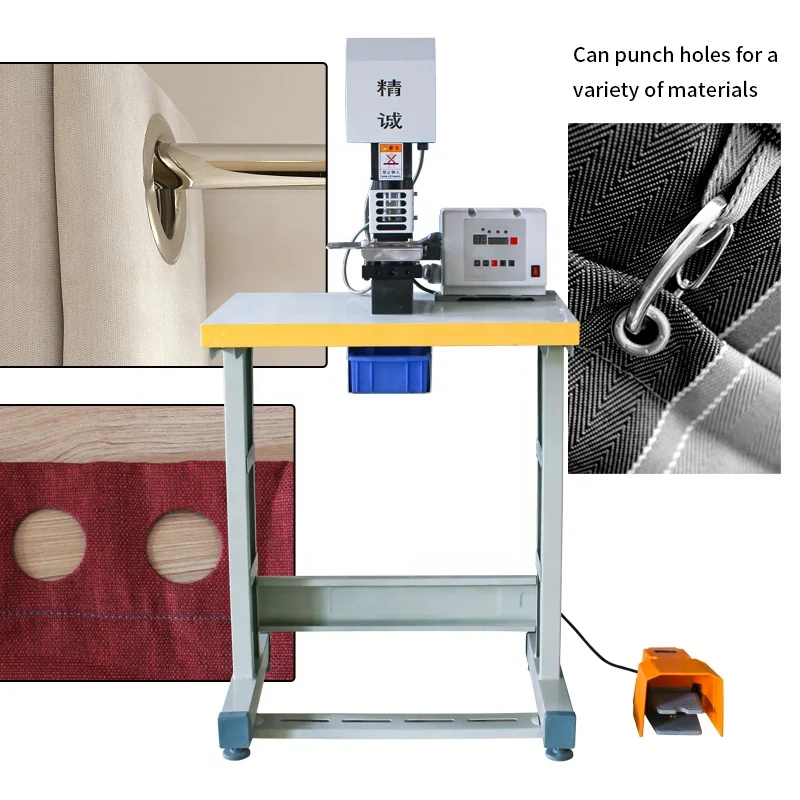 Two functions in one machine hole punching machine eyelet attaching machine