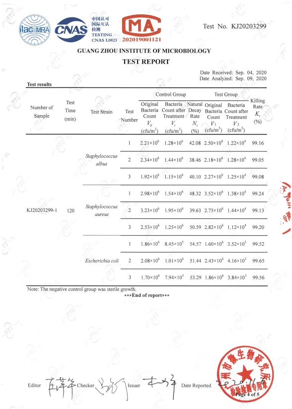 CE CQC keep foods freshing good quality ionizer parts negative ion generator for air cleaner purifier