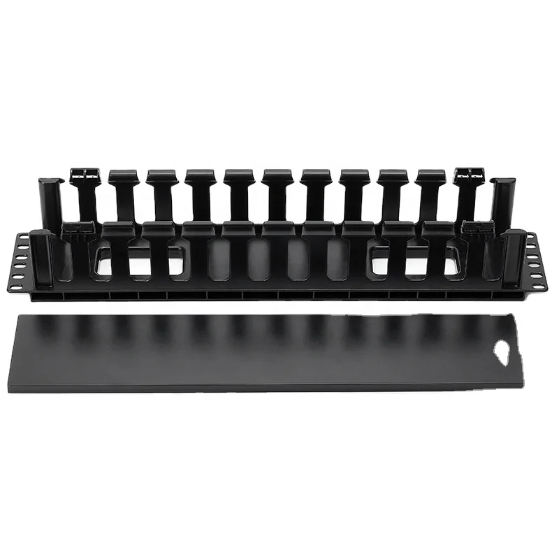 1U 12port 24port plastic cable management cable manager