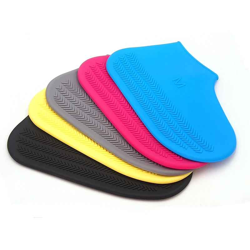 Reusable customized waterproof anti-slip silicone rain boot shoe cover