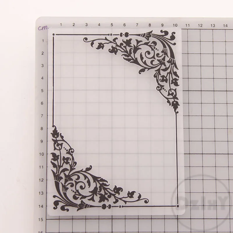 Custom Floral Card Making 3D Embossed Scrapbook Folder Christmas Shell Design Paper Craft with Plastic for Scrapbooking Diy