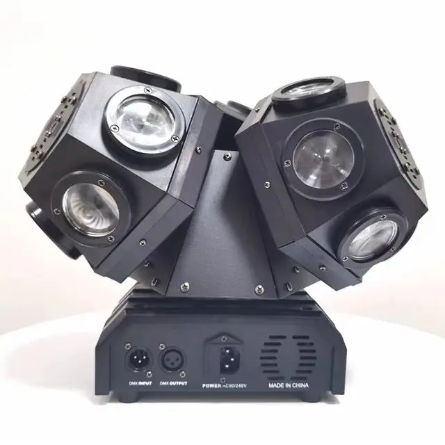 18x3 Вт трехголовый RGB лазерный движущийся светодиодный дискотечный светильник для вечеринок Live DJ шоу клубного бара диско свадьбы полосы