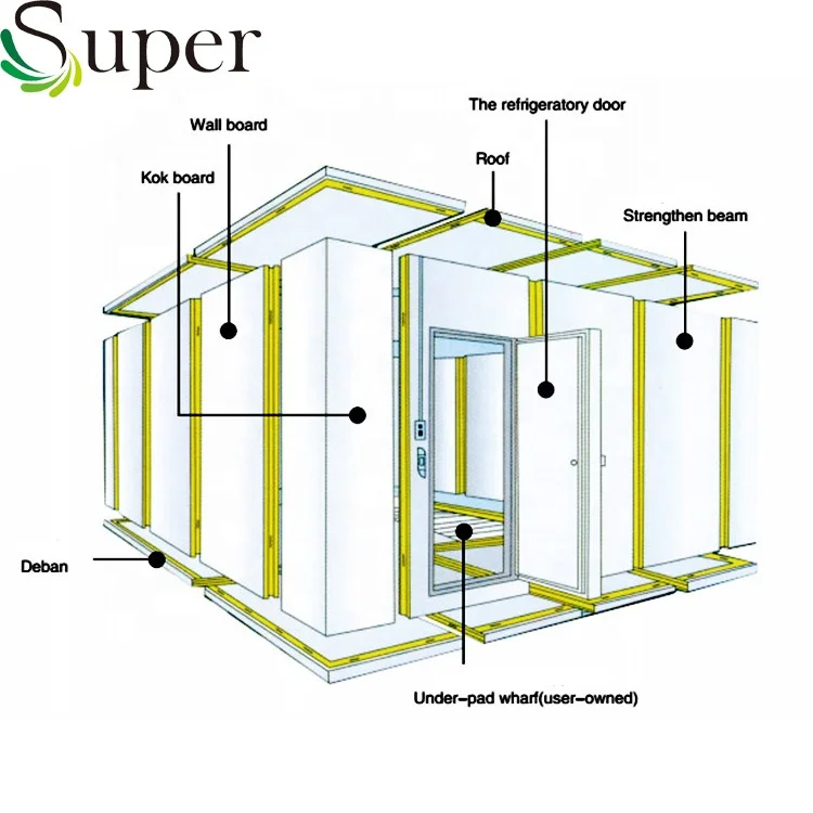 
Small Blast Freezer Cold Room / Cold Room Freezer / Air Chicken Blast Freezer 