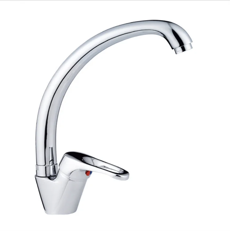 EOURU Lower Price Zinc Chrome  Single Handle Kitchen Mixer Faucet Hot And Cold Kitchen Water Tap For Home Use